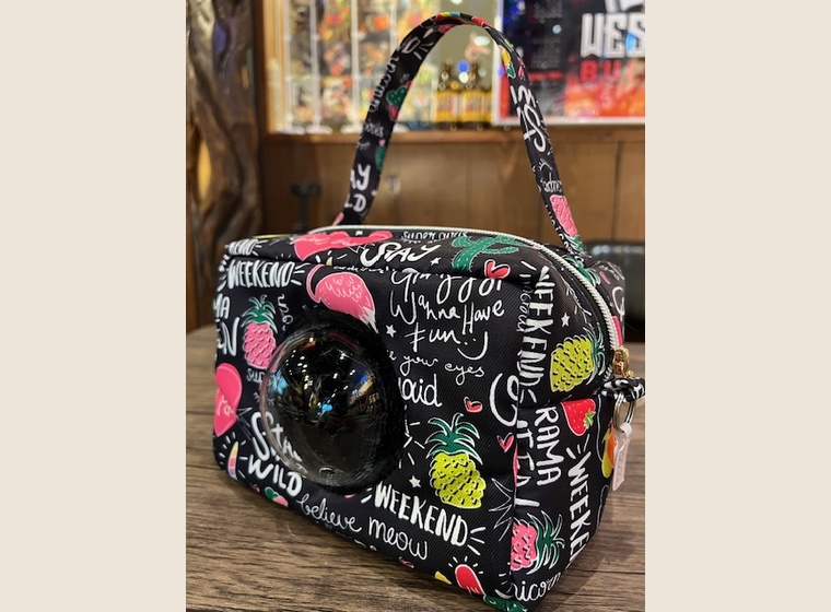 宇宙船キャリー　フラミンゴ・ハート柄