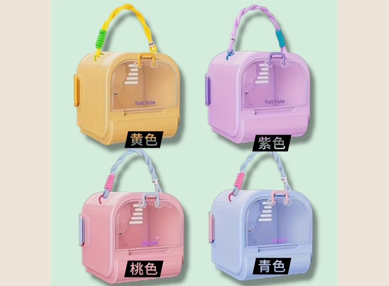 大人気！プラスチックキャリー(給水ボトル付)