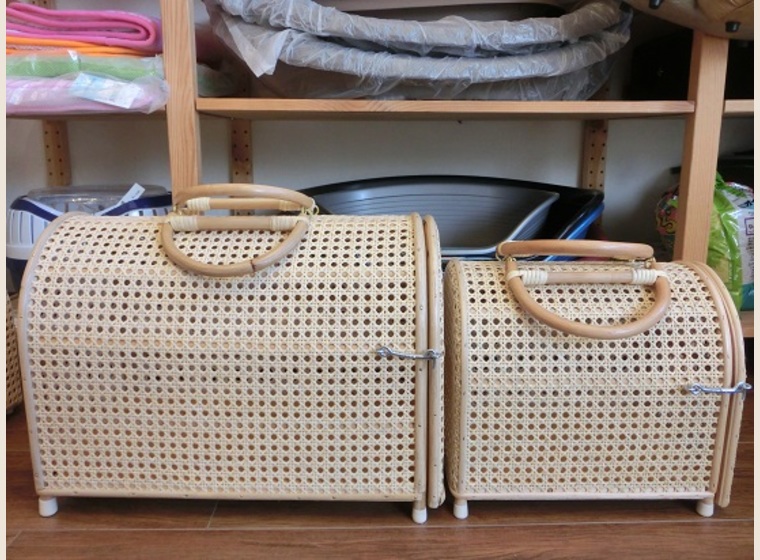 籐キャリーLサイズ(横開きタイプ) | 籐キャリー | 猛禽グッズ | グッズ