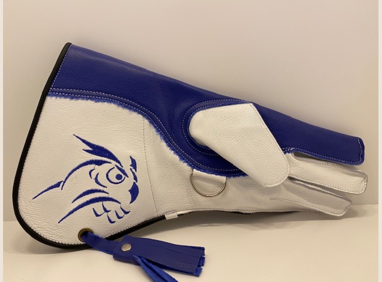 ファルコングローブ(青×白)　ミドル丈　Lサイズ　在庫2個