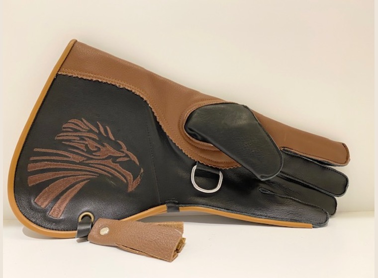 ファルコングローブ(茶×黒)　フリーサイズ　在庫2個