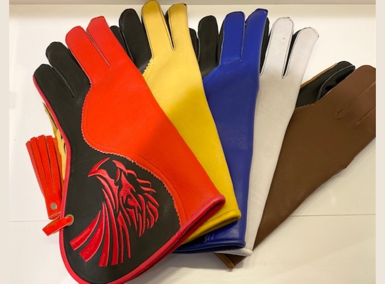 ファルコングローブ(茶×黒)　フリーサイズ　在庫2個